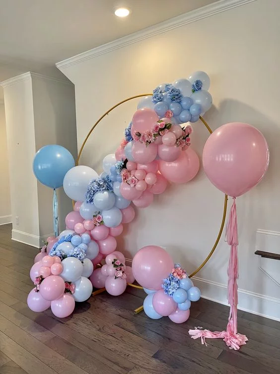 Decoración con globos  decoración para baby shower 