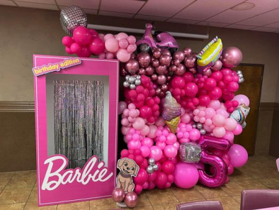 Decoración de Barbie para fiesta tematica cumpleaños 